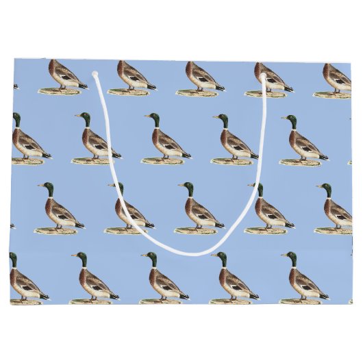 De wilde eend (Anas platyrhynchos) Groot Cadeauzakje (Achterkant)