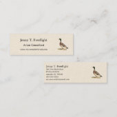 De wilde eend (Anas platyrhynchos) Mini Visitekaartje (Voorkant / Achterkant)