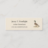 De wilde eend (Anas platyrhynchos) Mini Visitekaartje (Voorkant)