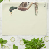 De wilde eend (Anas platyrhynchos) Theedoek (Gevouwen)