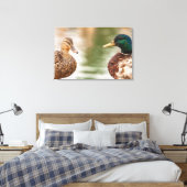 De wilde eenden canvas afdruk (Insitu (Slaapkamer))