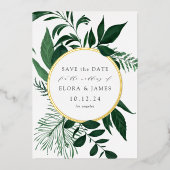 De wilde Folie van het Bos sparen de Kaart van de  (Voorkant)