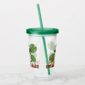 "De Wilde" Gepersonaliseerde Safari Dierenbeker Acryl Drinkbeker (Links)