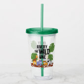 "De Wilde" Gepersonaliseerde Safari Dierenbeker Acryl Drinkbeker (Voorkant)