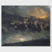 De Wilde Hunt van Odin, 1872, van Peter Nicolai Ar Cadeaupapier (Vlak)