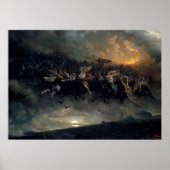 De Wilde Hunt van Odin, 1872, van Peter Nicolai Ar Poster (Voorkant)