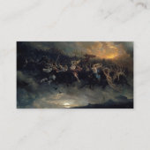 De Wilde Hunt van Odin, 1872, van Peter Nicolai Ar Visitekaartje (Voorkant)
