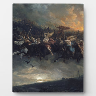 De Wilde Hunt van Odin door Peter Nicolai Arbo 187 Fotoplaat