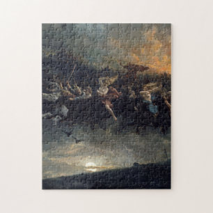 De Wilde Hunt van Odin door Peter Nicolai Arbo 187 Legpuzzel