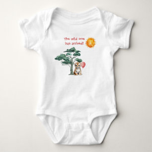 De wilde is gearriveerd! (Meisje Tijger Baby Leeuw Romper