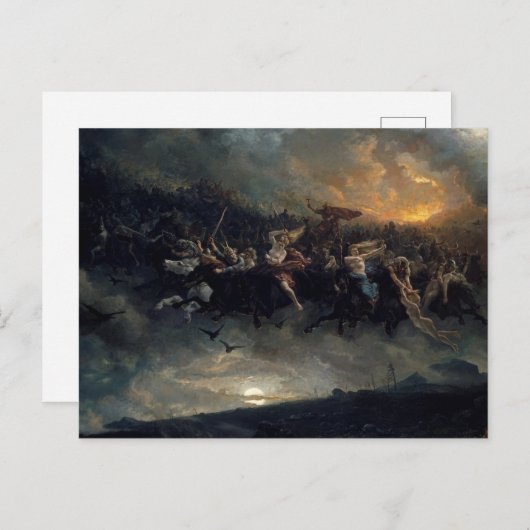 De wilde jacht op Odin door Peter Nicolai Arbo Briefkaart (Voorkant / Achterkant)