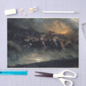 De wilde jacht op Odin door Peter Nicolai Arbo Tissuepapier (Craft)