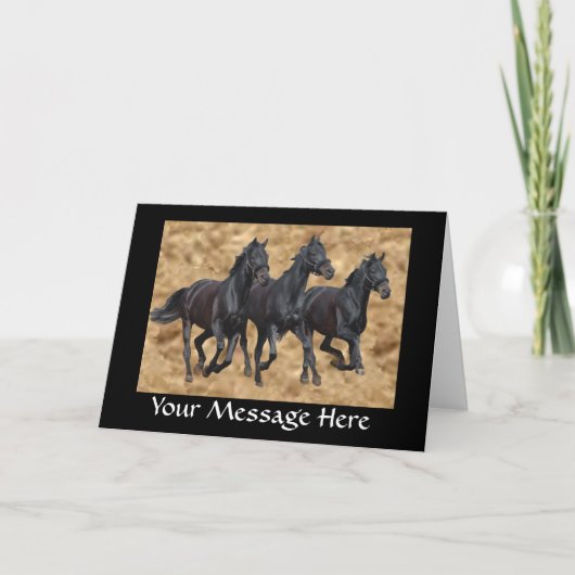 De Wilde Kaart van paarden (Voorkant)