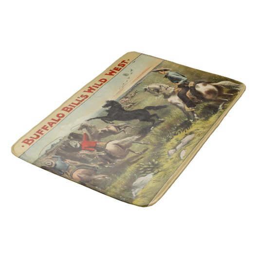 De wilde paarden van Buffalo Bill Badmat (Gekanteld)