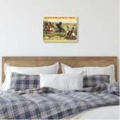 De wilde paarden van Buffalo Bill Canvas Afdruk (Insitu (Slaapkamer))