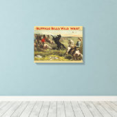 De wilde paarden van Buffalo Bill Canvas Afdruk (Insitu (Houten vloer))