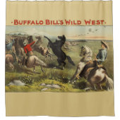 De wilde paarden van Buffalo Bill Douchegordijn (Voorkant)