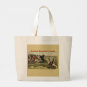 De wilde paarden van Buffalo Bill Grote Tote Bag (Achterkant)