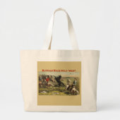 De wilde paarden van Buffalo Bill Grote Tote Bag (Voorkant)