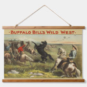 De wilde paarden van Buffalo Bill Hangend Wandkleed (Voorkant)
