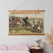 De wilde paarden van Buffalo Bill Hangend Wandkleed (Slaapkamer)