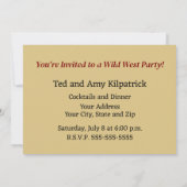 De wilde paarden van Buffalo Bill Kaart (Achterkant)