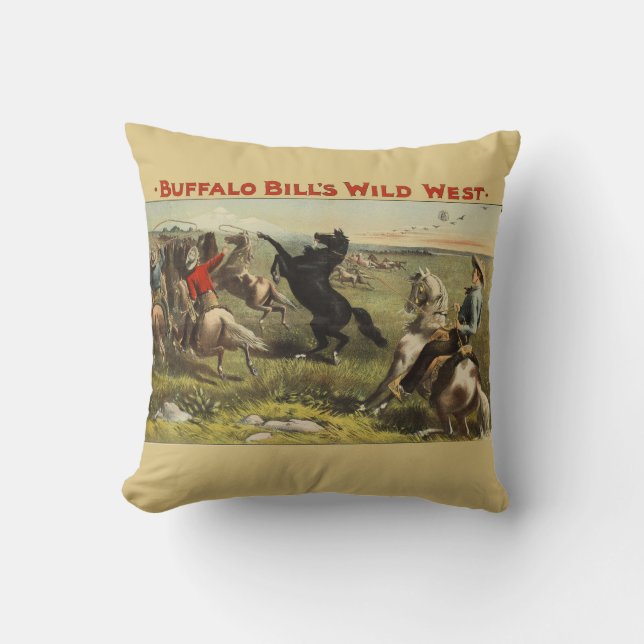 De wilde paarden van Buffalo Bill Kussen (Voorkant)