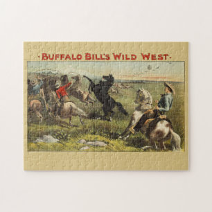 De wilde paarden van Buffalo Bill Legpuzzel