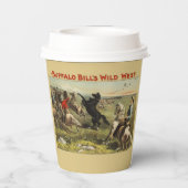 De wilde paarden van Buffalo Bill Papieren Bekers (Achterkant)