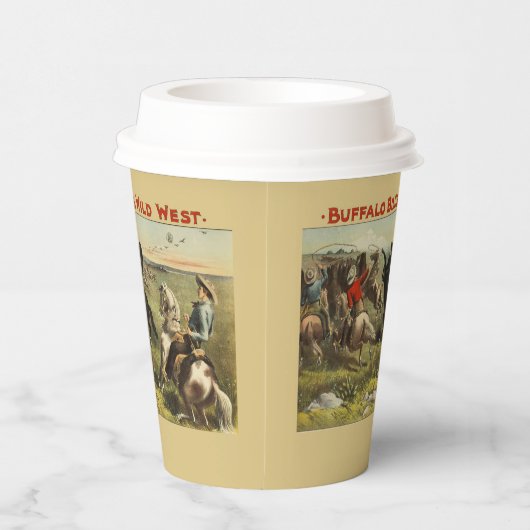 De wilde paarden van Buffalo Bill Papieren Bekers (Rechts)
