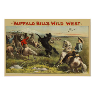 De wilde paarden van Buffalo Bill Perfect Poster