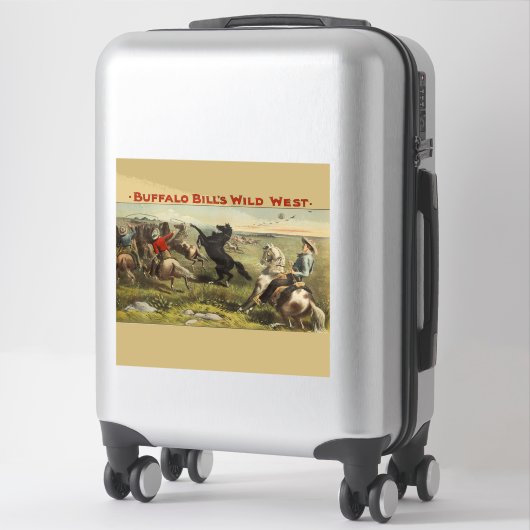 De wilde paarden van Buffalo Bill Sticker (Koffer)
