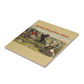 De wilde paarden van Buffalo Bill Tegeltje (Zijkant)