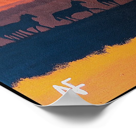 De wilde paarden van Montana schilderij van Alfred Poster (Hoek)