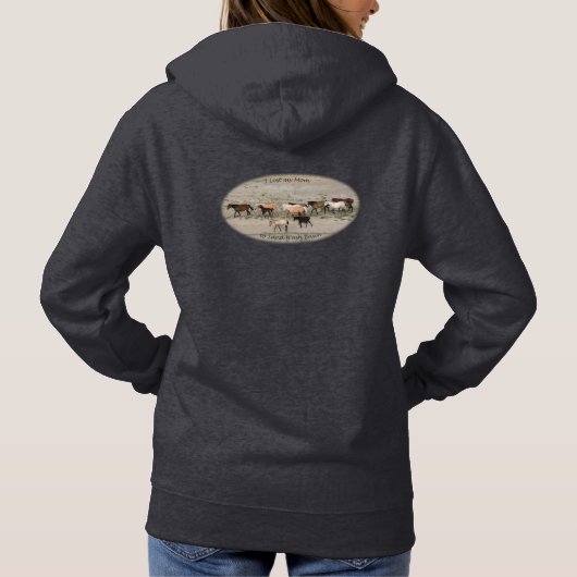 De wilde paarden willen hoodie (Achterkant)