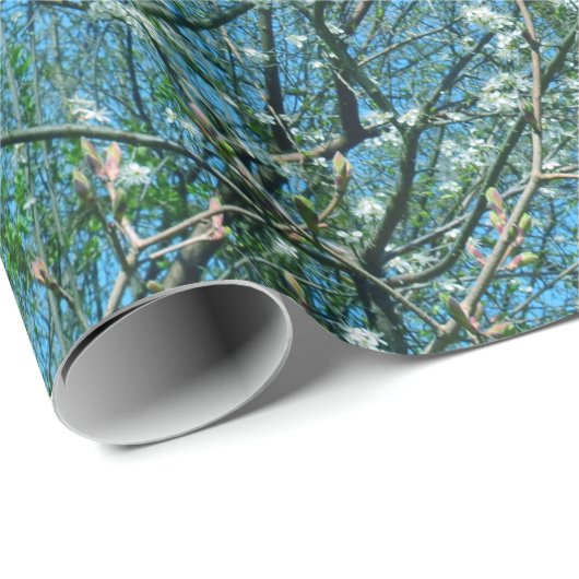 De wilde pruimenboom in bloei cadeaupapier (Rol Hoek)