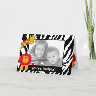 De wilde Uitnodiging van de Verjaardag van de