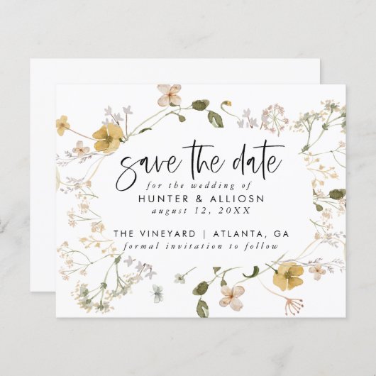 De Wilde Vloer van de begroting sparen de Datum (Voorkant / Achterkant)