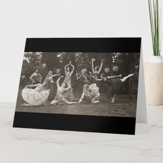 De wilde Vrouwen dansen 1924 Kaart (Voorkant)