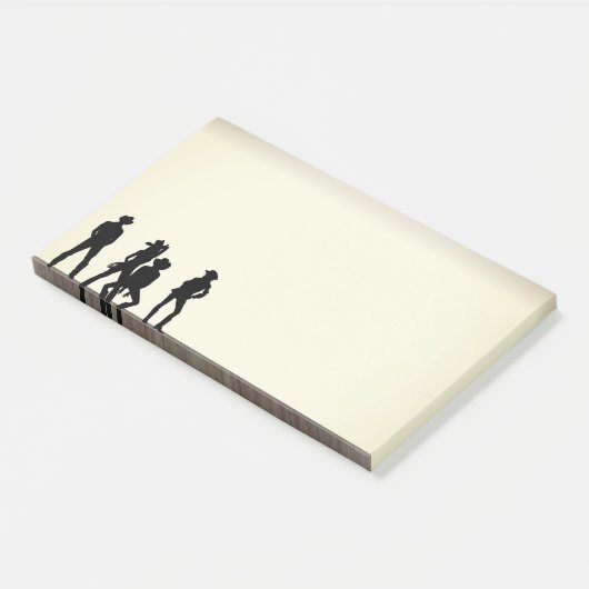 De wilde westerse dans post-it® notes (Schuin)