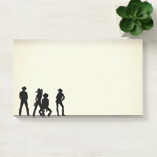 De wilde westerse dans post-it® notes (Kantoor)