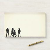 De wilde westerse dans post-it® notes (Op bureau)