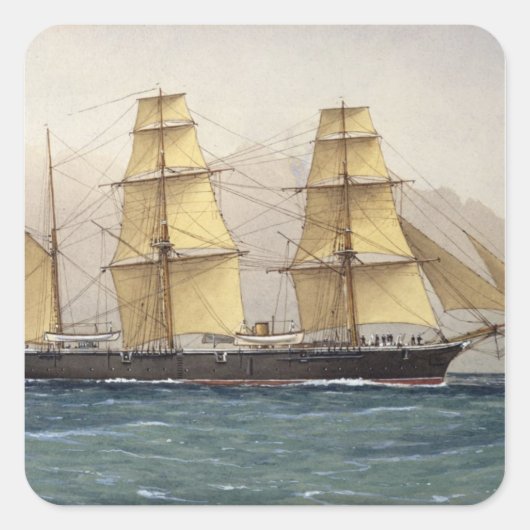 De Wilde Zwan, 1906 Vierkante Sticker (Voorkant)