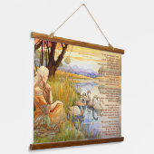 De wilde zwanen bij Coole gedicht en kunstwerk Hangend Wandkleed (Gebogen)