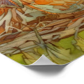 De wilde zwanen bij Coole gedicht en kunstwerk Poster (Hoek)