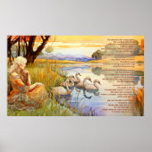 De wilde zwanen bij Coole gedicht en kunstwerk Poster (Voorkant)