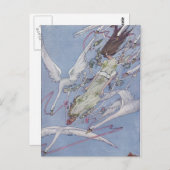 De wilde zwanen briefkaart (Voorkant / Achterkant)