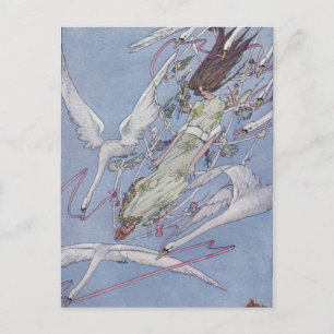 De wilde zwanen briefkaart