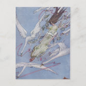 De wilde zwanen briefkaart (Voorkant)