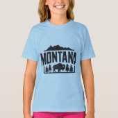 De wildernis van Montana Bison T-shirt (Voorkant)